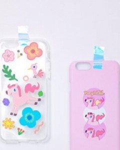 Pink Goods) [Ponys Tail] Phone Case (2type)