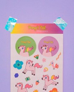 Pink Goods) [Ponys Tail] Sticker