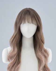 Weekend Time Sale Salon Color Full wig) Ombre Lea Perm Eileen (Misty)