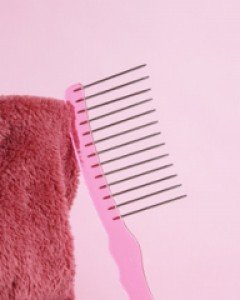 Care item) Steel Tooth comb- Wide