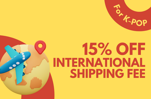 (K-POP) 15% OFF on Int'l Shipping Fee