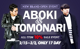 ABOKI X TOMONARI NEW BRAND OPEN EVENT